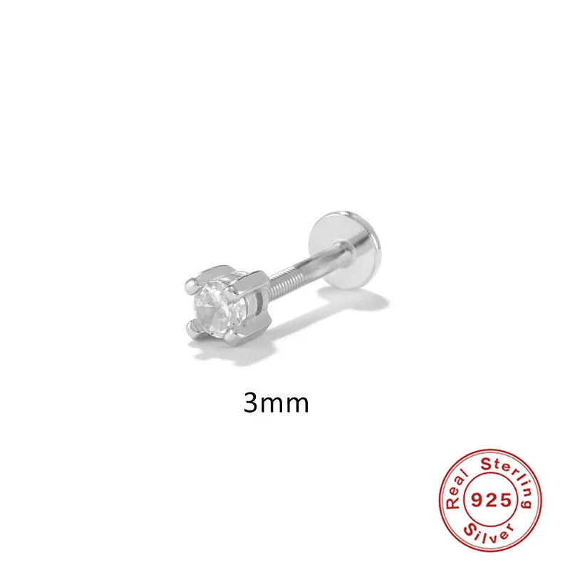 Single White Gold Color-3MM