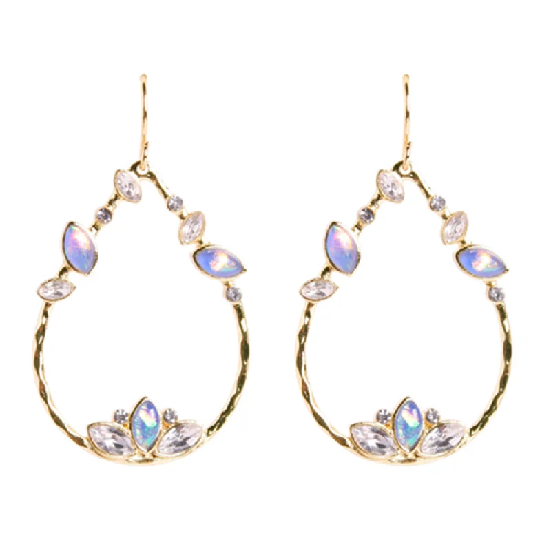 Fancy Drop Earrings-Ophelia Teardrop Hoop Earrings