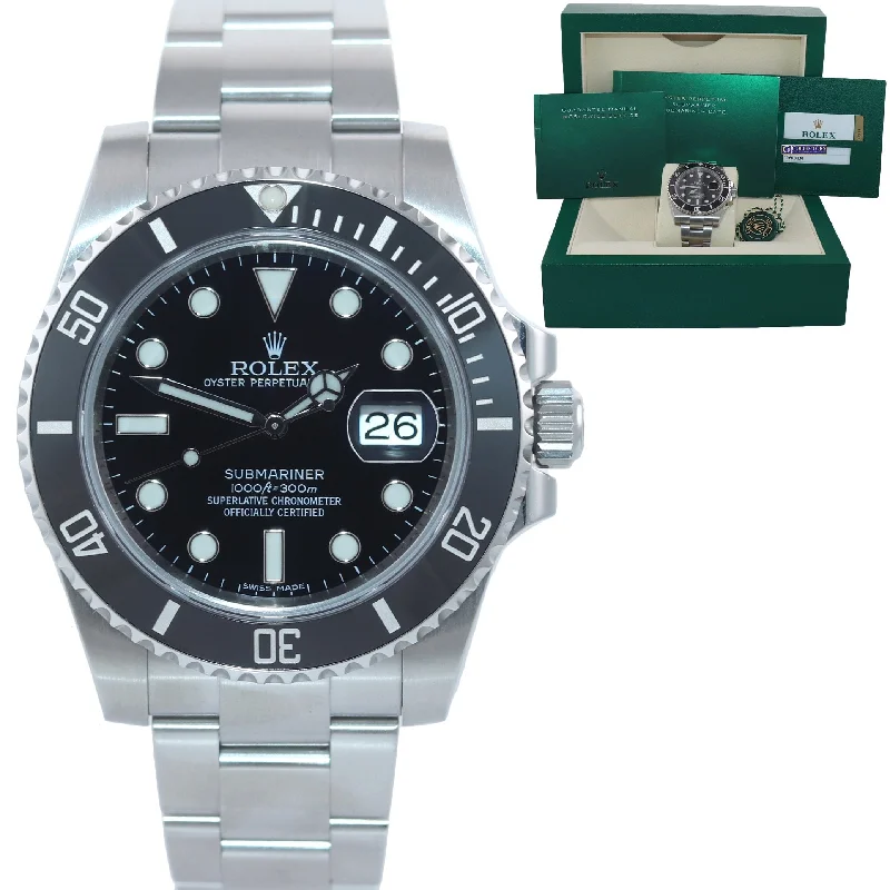 Women’s Trendy Digital Watch-2015 PAPERS Rolex Submariner Date 116610 Steel Black Dial Ceramic Watch Box