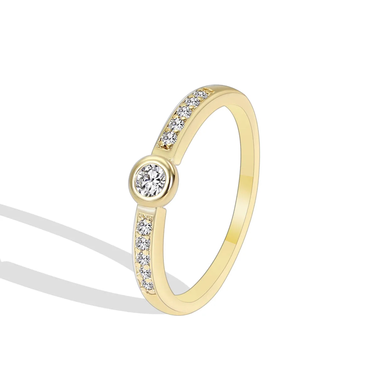 Fashion All-Matching Micro-Inlaid Zircon Ring