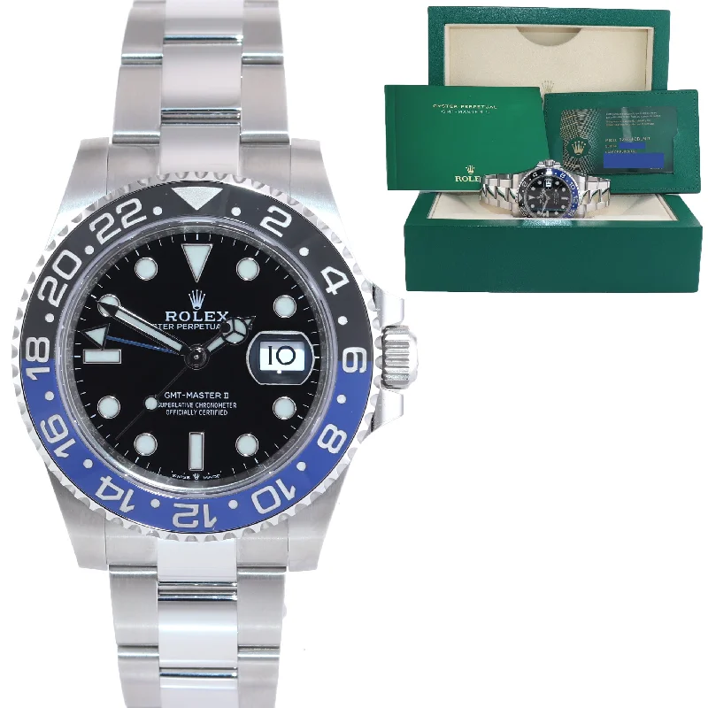 Luxury Watch with Date Function-NOV 2021 NEW PAPERS Rolex GMT Master PEPSI Blue Ceramic Oyster 126710 Watch