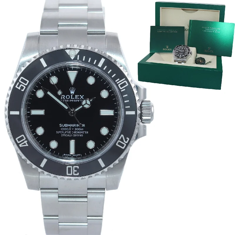 Women's Digital Sports Watch-2020 Rolex Submariner No-Date 114060 Steel Black Ceramic Watch Box