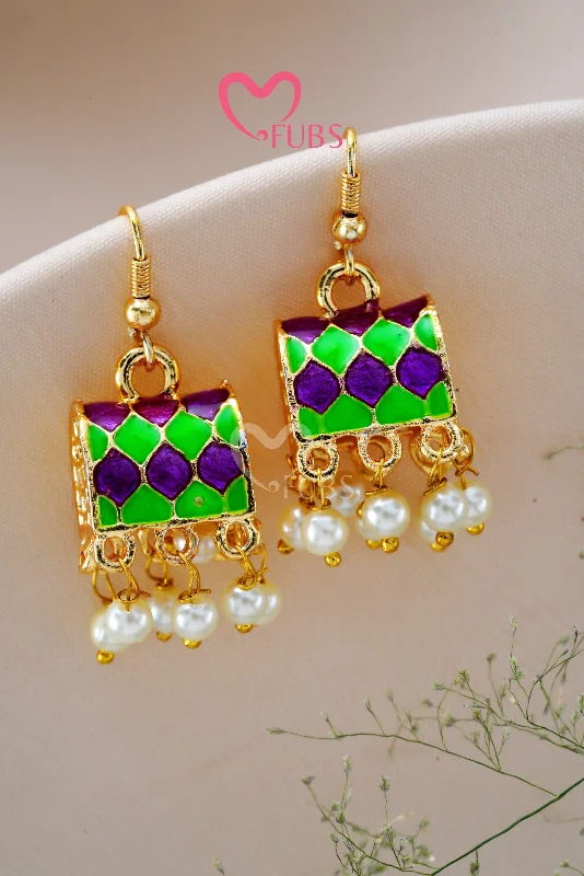 Dainty Gold Earrings-Mystic Treasure Earrings Jhumka