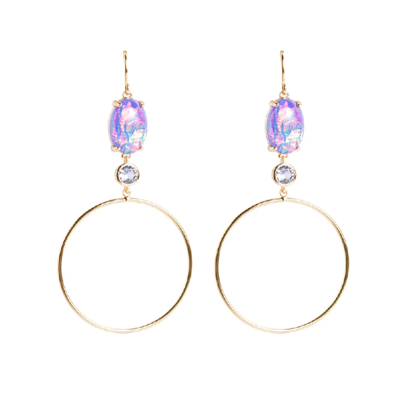 Star Shaped Earrings-Ophelia Statement Hoop Earrings