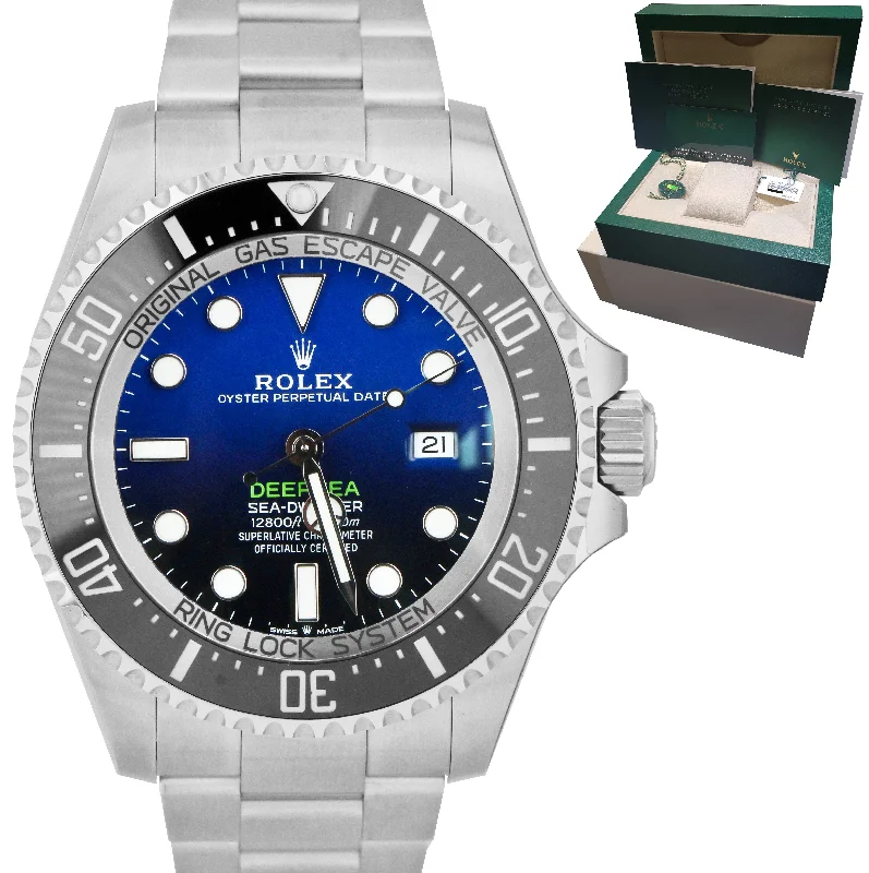 High-End Mechanical Watch for Women-NEW 2020 Rolex Sea-Dweller Deepsea James Cameron Blue 44mm 126660 Watch