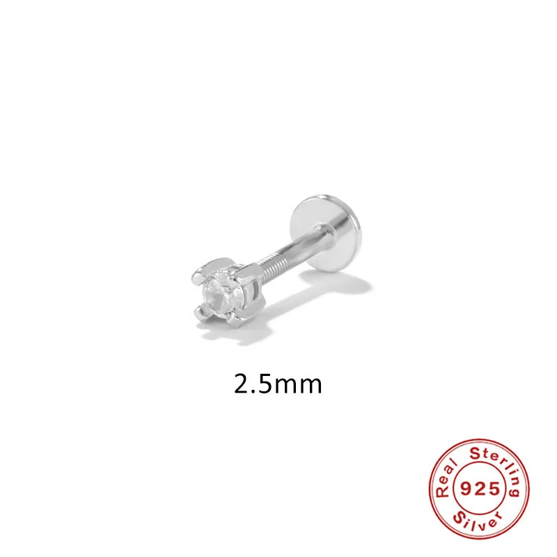 Single White Gold Color-2.5MM