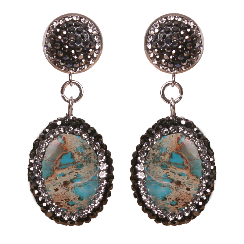 Silver Drop Earrings for Women-Vie Boheme Earrings