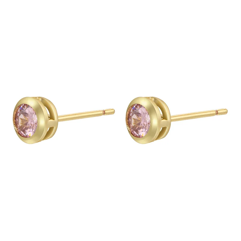 Golden Pink Diamond 1 Pair