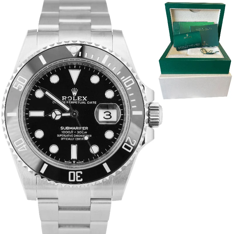 Smartwatch with Sleep and Activity Tracker-BRAND NEW SEPT. 2021 Rolex Submariner Date 41mm Steel Black Watch 126610 LN