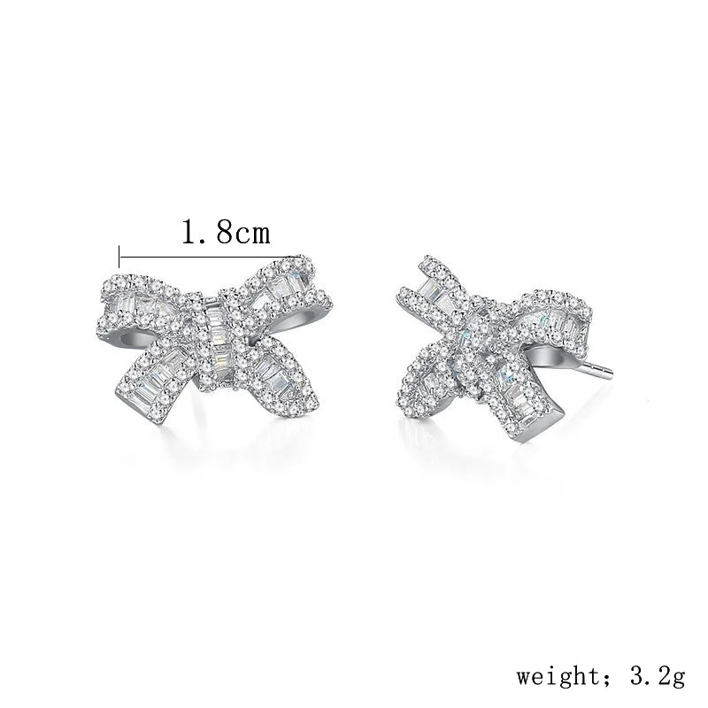 1 Pair Simple Style Classic Style Heart Shape Inlay Sterling Silver Zircon Ear Studs